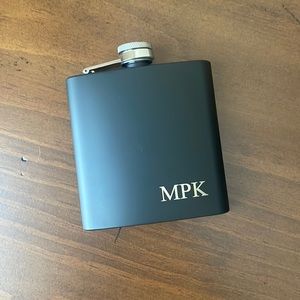 Monogrammed Flask